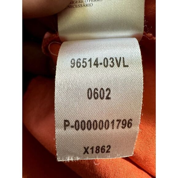 Harley Davidson Womens Plus Size 1W Button Down Left Pocket Orange HD Shirt - Picture 10 of 10